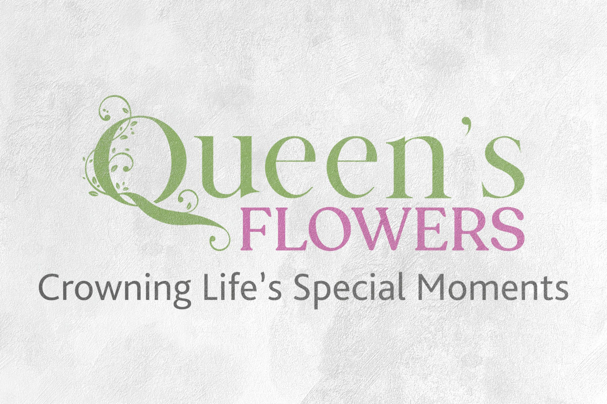 Queen's Flowers Logo Design