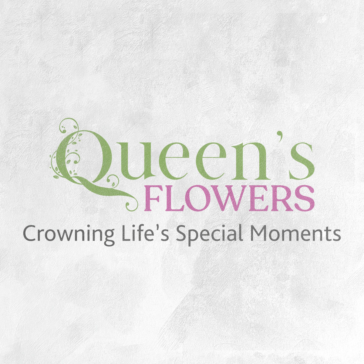 Queen's Flowers Logo Design