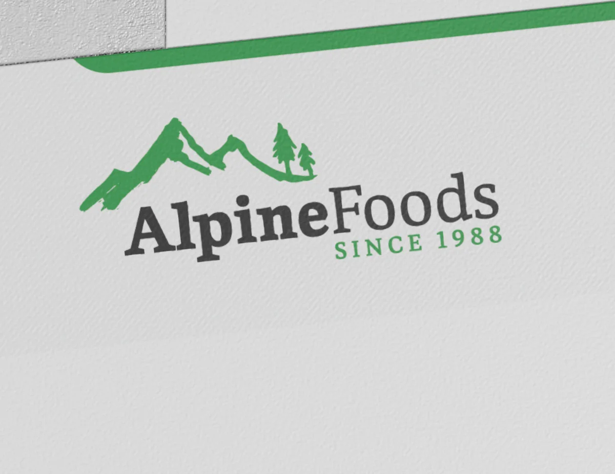 Alpine Foods Logo Design